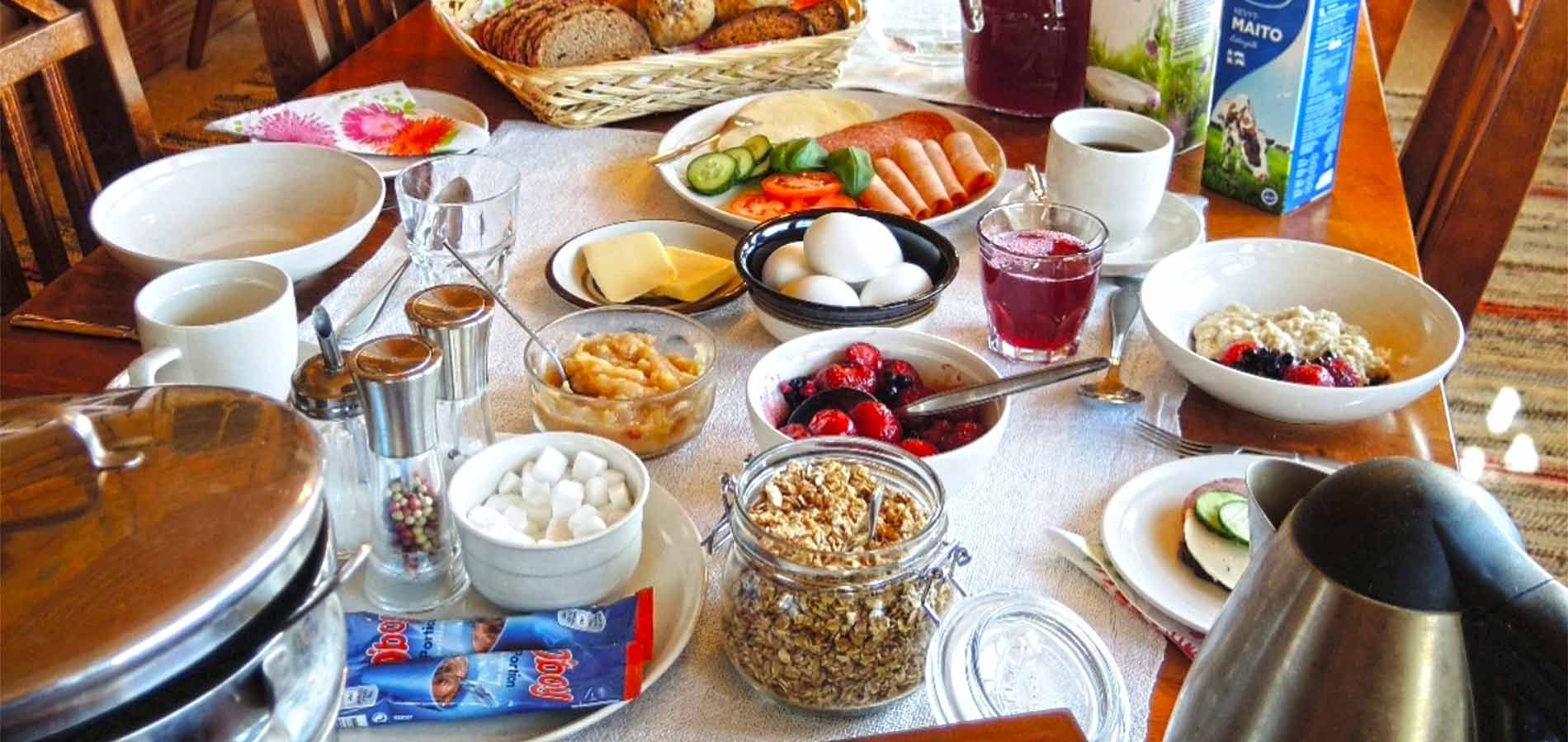 the rural breakfast is included in summer time